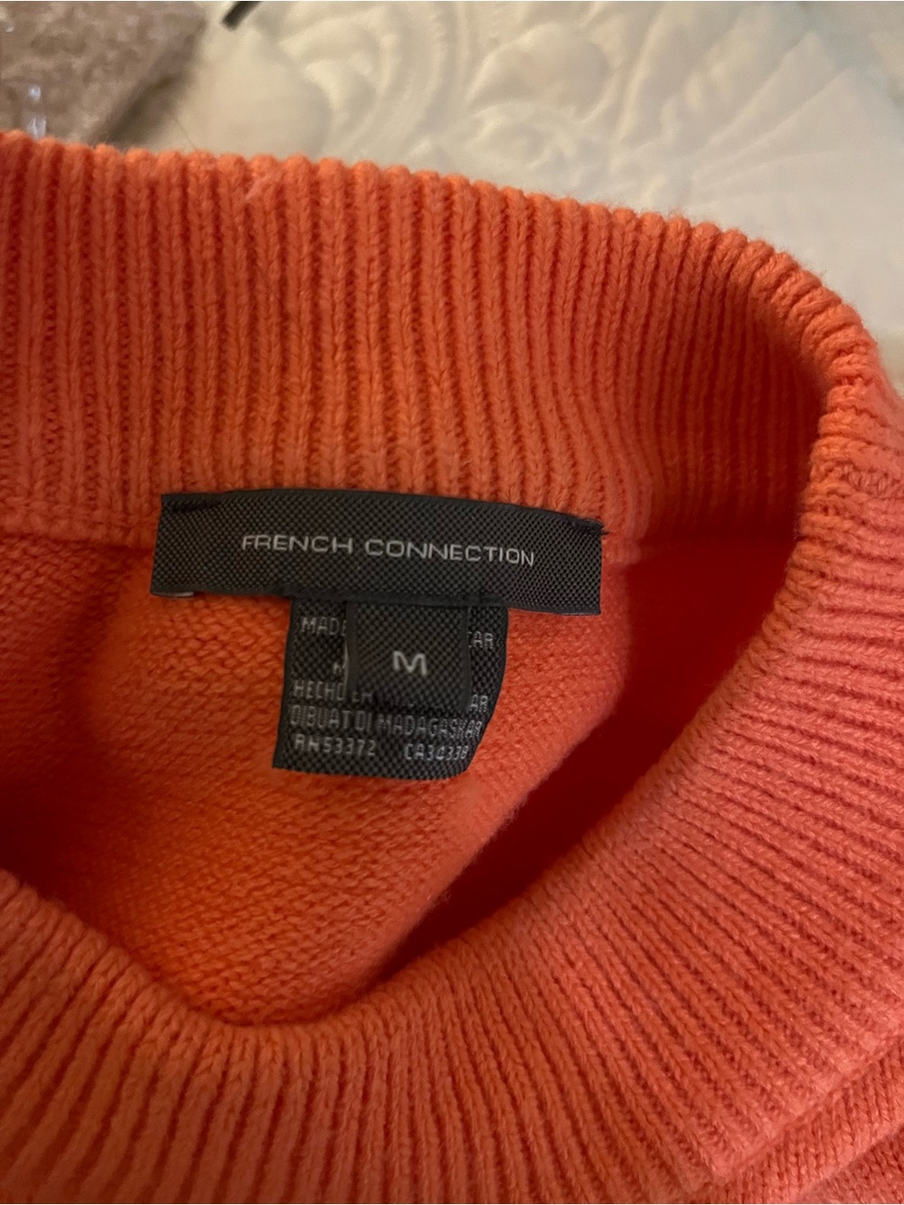 French Connection Coral Crewneck Sweater with Puff Shoulders - Picture 2 of 9